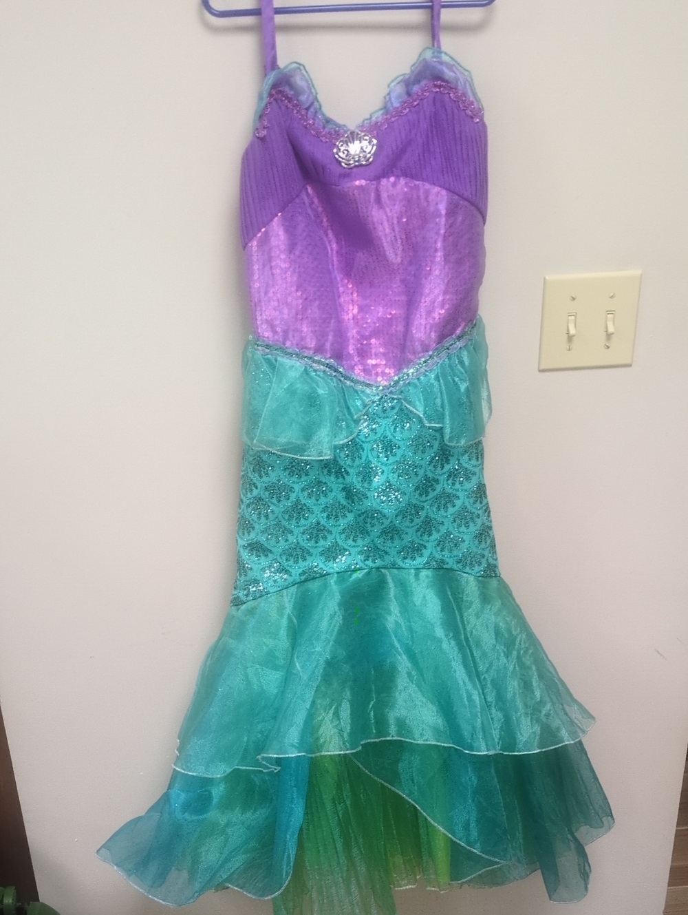 Disney Purple and Teal Mermaid Costume Dress